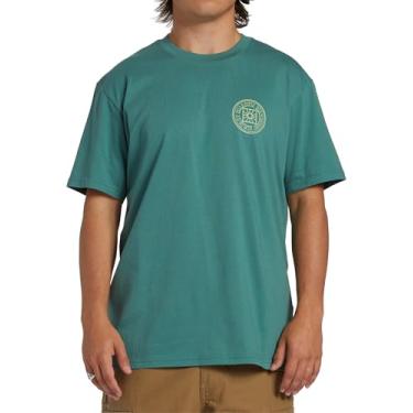 Imagem de Billabong Camiseta masculina gráfica de manga curta giratória, Bilhar giratório, G