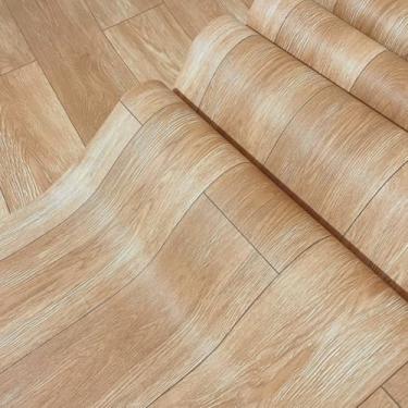 Imagem de Adesivo Para Piso Vinilico Autocolante 5mx61cm Varios Modelos, Proprio Para Chão De Quarto, Cozinha, Sala, Banheiro, Sala De Estar, Piso Em Rolo (P16 - Laminado Caramelo)