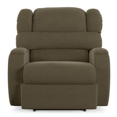 Imagem de Poltrona Do Papai Sala De Cinema Reclinável Manchester Elétrica Massagem Usb Veludo Capuccino