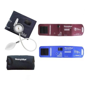 Imagem de Aparelho De Medir Pressão Welch Allyn Ds44 + 3- Braçadeiras Pequena  Media Grande + Estojo