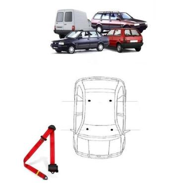 Imagem de Cinto de Segurança 3 pontos dianteiro Fiat Elba - Dialp, Vermelho