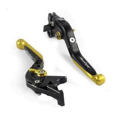 Imagem de Manete Extensível Esportivo Cb 600F Hornet Preto Dourado - Especiais P