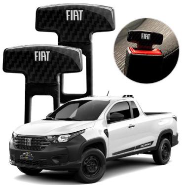 Imagem de Par Fivela Cinto Segurança Anti Som Fiat Strada Argo Palio - GFM