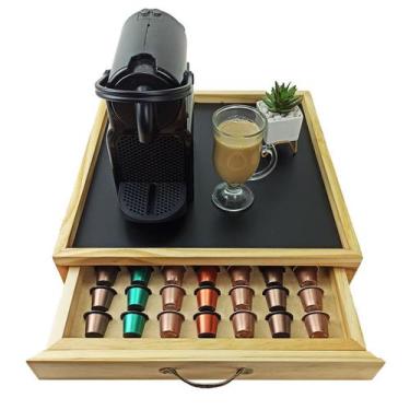 Imagem de Porta Cápsulas De Café Nespresso Com Bandeja E Gaveta Nat63 - Co2Beer
