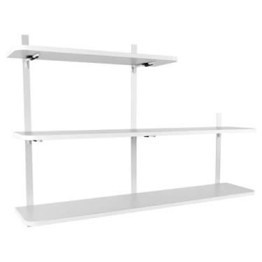 Imagem de Prateleira com 3 Níveis Decoração Sala Escritório Cardiff - Loja da Is