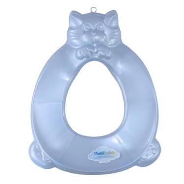 Imagem de Assento Redutor Higiênico De Vaso Infantil Plastibaby - Azul e Rosa - 