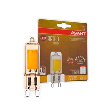 Imagem de LÂMPADA RETRÔ LED, 2W, EMISSÃO DE LUZ ÂMBAR 2200K, SOQUETE G9, 220V, AVANT