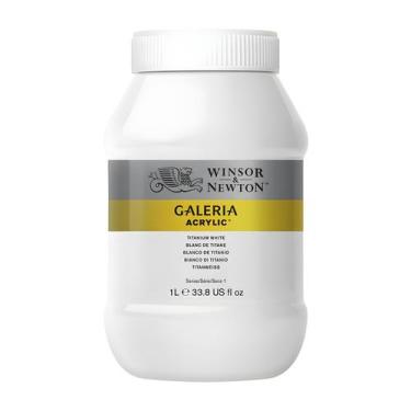 Imagem de Tinta Acrilica Galeria Winsor & Newton  1l Sr1 Escolha a Cor, TITANIUM