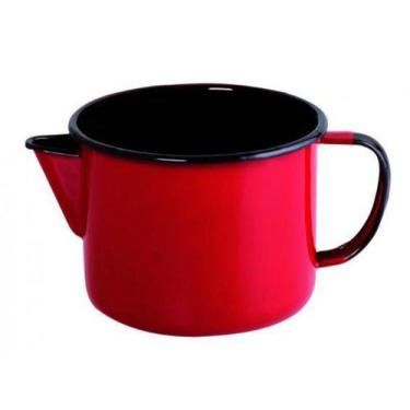 Imagem de Caneca Aço Esmaltado 12cm 1 Litro Com Bico Vermelho Ewel