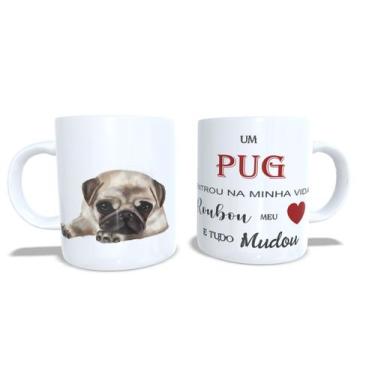 Imagem de Canecas Personalizadas Coleção Cães de Raças  - Estampa Sublimada, Pug