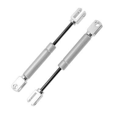 Imagem de Motoforti Suportes de elevação universais Struts mola a gás 7 polegadas/180 mm 55Ib/245N/25 kg aço carbono tom prata 2 peças