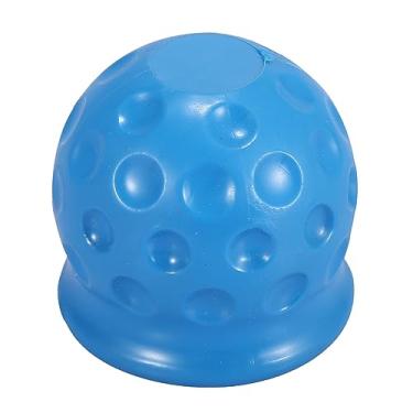 Imagem de X AUTOHAUX Capa universal de bola de engate de reboque à prova d'água à prova de poeira 50 mm ID azul para carro, caminhão, trailer, barco