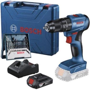 Imagem de Kit Furadeira Parafusadeira Impacto Gsb 185 Li Bosch 15 Pcs