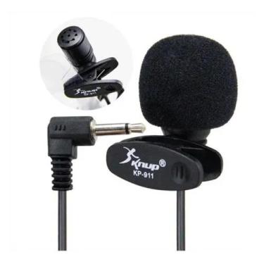 Imagem de Microfone De Lapela 3.5mm Stereo P2 Knup Kp-911