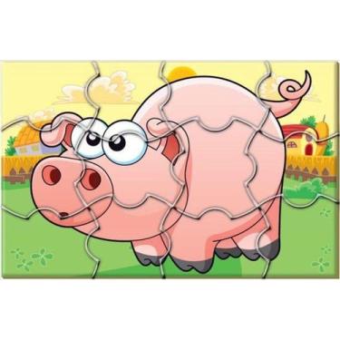 Imagem de Quebra-cabeça animais - mdf com 10 unidades - BRINK MOBIL