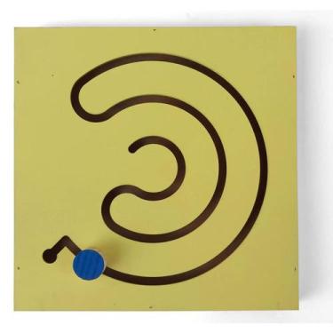 Imagem de Painel psicomotor linhas vazadas circular - BRINQUE E LEIA