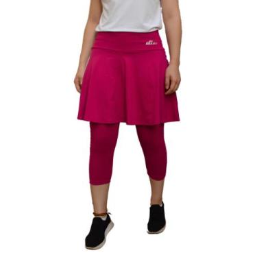 Imagem de Saia Capri Godê Moda Evangélica Fitness Uv50+ Roupa Academia - Allas M