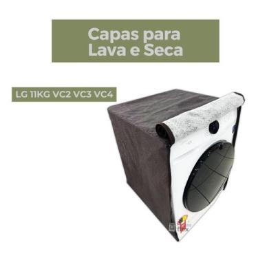Imagem de Capa lava e seca lg 11kg vc2 vc3 vc4 impermeável flex - Capas Flex, MA