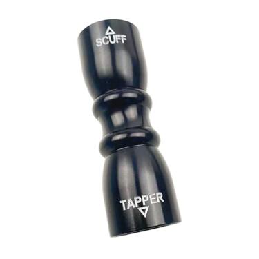 Imagem de YIJU Ferramenta de ponta de taco de sinuca, acessório de taco de bilhar, modelador, aerador de raspador, barra de metal, polidor de taco de bilhar leve, Preto