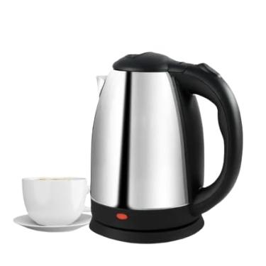 Imagem de Chaleira Elétrica em Aço Inox, 1,8L, Preto e Prata, Base Térmica com Tampa (220V)