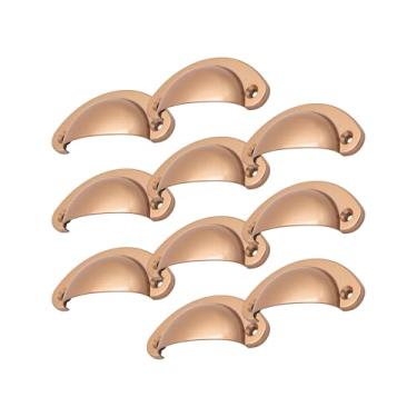 Imagem de Puxadores Concha para Móveis e Armários Colonial Baú 64mm Conjunto de 10 (Rose Gold Fosco)