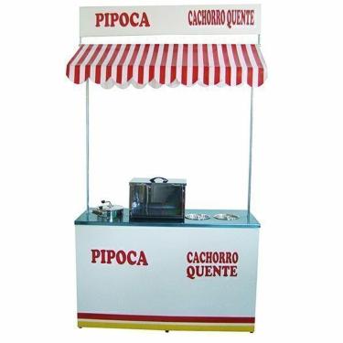 Imagem de Barraca de cachorro quente e pipoca a mesa em aço inox Mod 3022