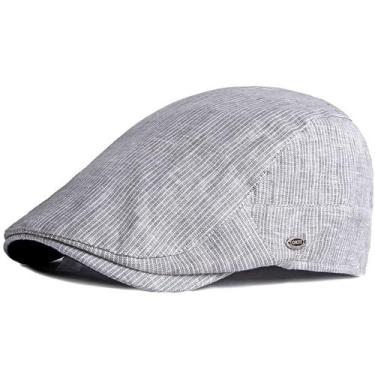 Imagem de Boina Casual Italiana Básica Plana Boné Unissex Moda Primavera Verão V