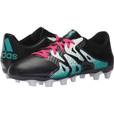 Imagem de adidas Originals Masculino X 15.4 FxG-M, Preto/Shock Mint/Branco, 12