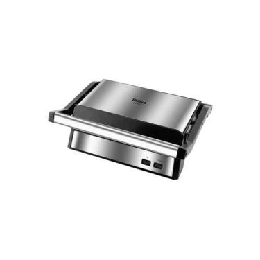 Imagem de Grill Philco Maxx Clean Preto Inox 127v, Preto e Prata, 110V