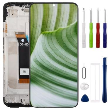 Imagem de [com moldura] Conjunto de digitalizador de tela sensível ao toque LCD SWARK para Red-mi Note 11E/Red-mi 10 5G 16.7 cm Touch Screen Digitalizador de Substituição com Kit de Ferramentas de Reparo