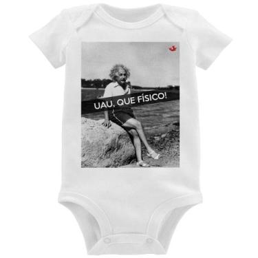 Imagem de Body Bebê Uau, que físico - Foca na Moda, Branco, G