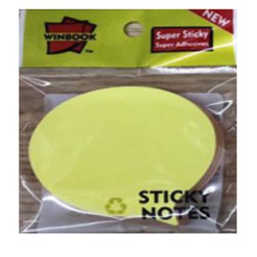 Imagem de Bloco Adesivo Balão 50 Folhas 7,6x7,6 cm Winbook Super Aderente