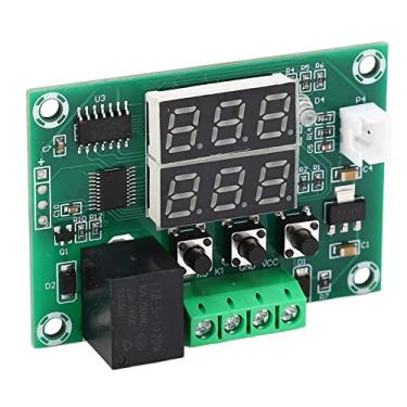 Imagem de Módulo de Controlador de Termostato Digital, Interruptor de Controle de Temperatura Duplo DC12V, Alarme Alto/baixo, Sensor de Sonda, relé 10A, Design Compacto para Freezers,