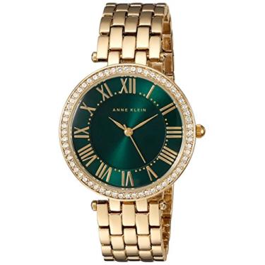 Imagem de Anne Klein Relógio feminino AK/2230GNGB Premium cristal realçado pulseira dourada