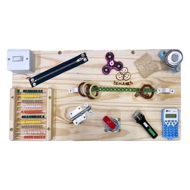 Imagem de Quadro Grande De Atividades Sensoriais Com Ábaco Brincriarte