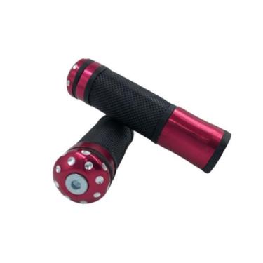 Imagem de Manopla de aluminio esportiva punho moto antiderrapante modelo rizoma 