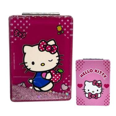 Imagem de Espelho Hello Kitty Compacto e Perfeito para Uso Diário - Sanrio