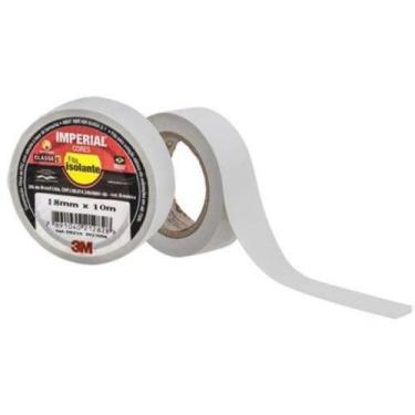 Imagem de Fita Isolante Imperial 18 mmx10 m Branco 3M - 3m do Brasil - 3m do  Br