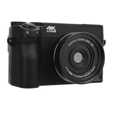 Imagem de Câmera Digital 4K para Fotografia, Câmera de Disparo de Ponto de 75mp de Foco Automático Com Tela LCD de 3 Polegadas, Câm de Vídeo Digital Wi -Fi de 18x Com Flash para
