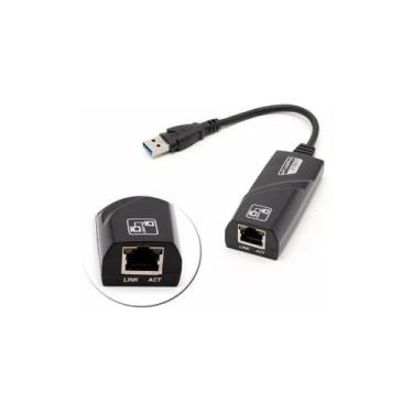 Imagem de Adaptador Ethernet Usb 3.0 Gigabit 10/100/1000 Computador PC - DACAR