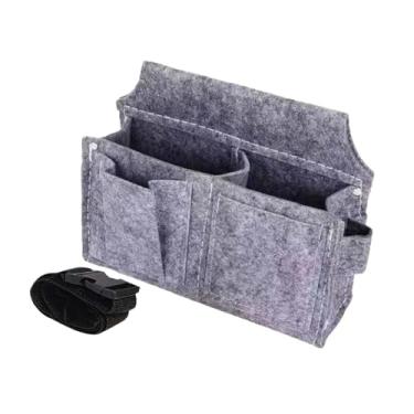 Imagem de IEUDNS Cinto para Ferramentas de Eletricista, Bolsa de Cintura com Compartimentos, Cinza Escuro, Tamanho real