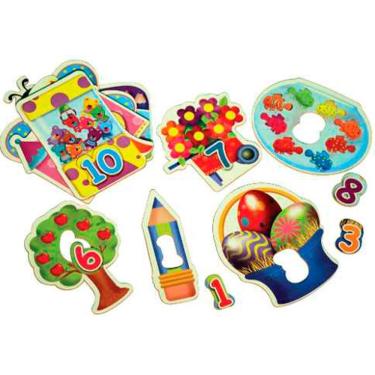 Imagem de Brinquedos Educativos Quebra Cabeça 1 ao 10 20 Peças