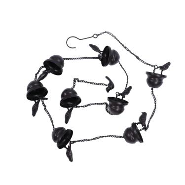 Imagem de Pássaros Rain Chain Ferro Drenagem Eficaz Som Crisp Birds On Cups Rain Chain para Downspout Gutters Decoração Villa Patio Uso ao ar livre