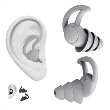 Imagem de Protetor Auricular de Silicone com Cancelamento de Ruído para Dormir Ronco Trabalho, Estudar, Natação Esportes Supra Supply (Branco, Tamanho único) (Branco, Tamanho único)