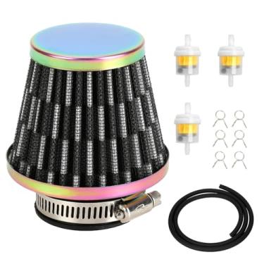 Imagem de EOPOAYI Filtro de ar de 38 mm (1-1/5.1 cm) compatível com GY6 50cc 125cc 150cc 139QMB Taotao Scooter Moped VIP Thunder ATM Pony50 Baja Jonway Roketa ATV Quad 4 Wheeler Go Kart Pit Dirt Bike Parts