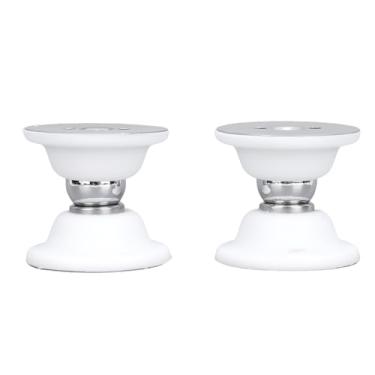 Imagem de Trava magnética para porta, conjunto com 2 suportes magnéticos resistentes para porta de RV com design silencioso, para compartimentos de RV, trailer, motorhome e barco (Branco)