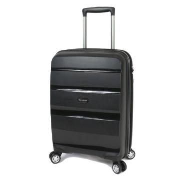 Imagem de Mala De Bordo Pequena Expansível Em Polipropileno Samsonite Spin Air Cadeado Tsa Preta P
