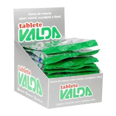Imagem de Tablete de Gomas de Mascar Valda Saches 15x24gr