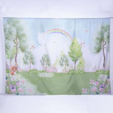 Imagem de Painel de Festa Retangular Jardim Encantado de 5,00x3,00m - Fera Print