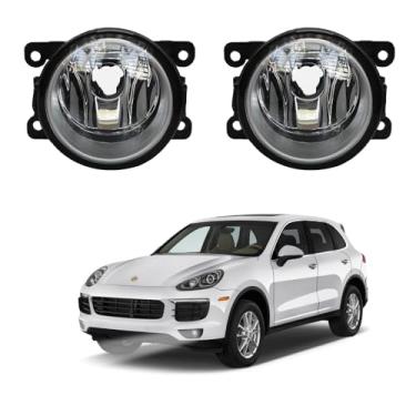 Imagem de Par Farol de Milha para Porsche Cayenne 2011 a 2015 Farolete Auxiliar Neblina
